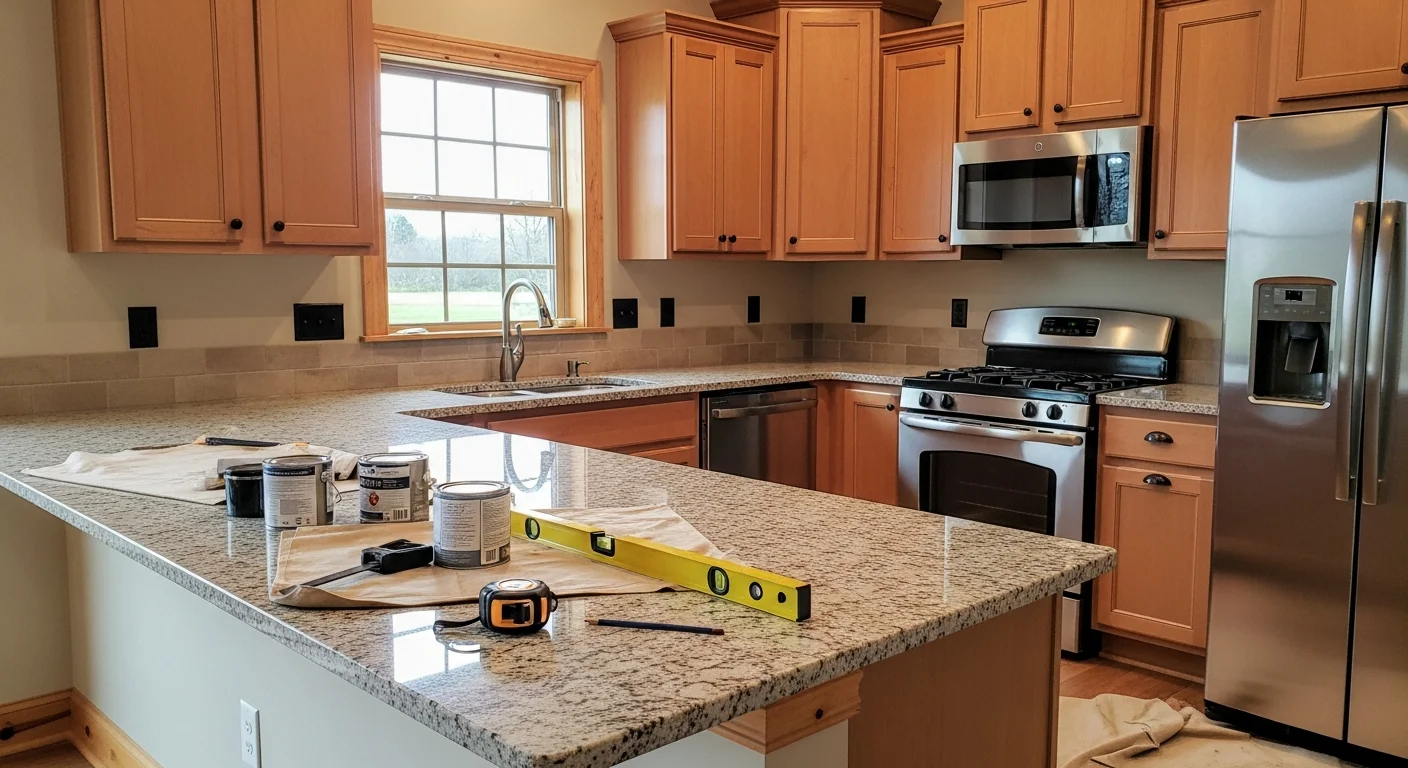 General contractor team working on home remodeling project